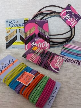 Goody Hair Accessory Bundle—All New-6 Packs Containing 126 Items Total